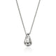 Sterling Silver Pearl Surf Pendant Necklace