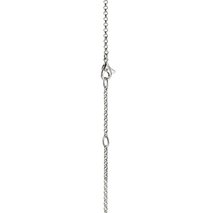 Sterling Silver Pearl Surf Pendant Necklace