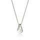 Sterling Silver Pearl Surf Pendant Necklace