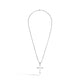Sterling Silver Carved Cross Pendant Necklace