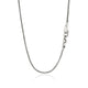 Sterling Silver 3.5MM Hook Station Necklace