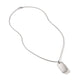 Sterling Silver and Black Onyx Tag Pendant Necklace