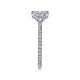 Noa White Gold Oval Diamond Engagement Ring Setting