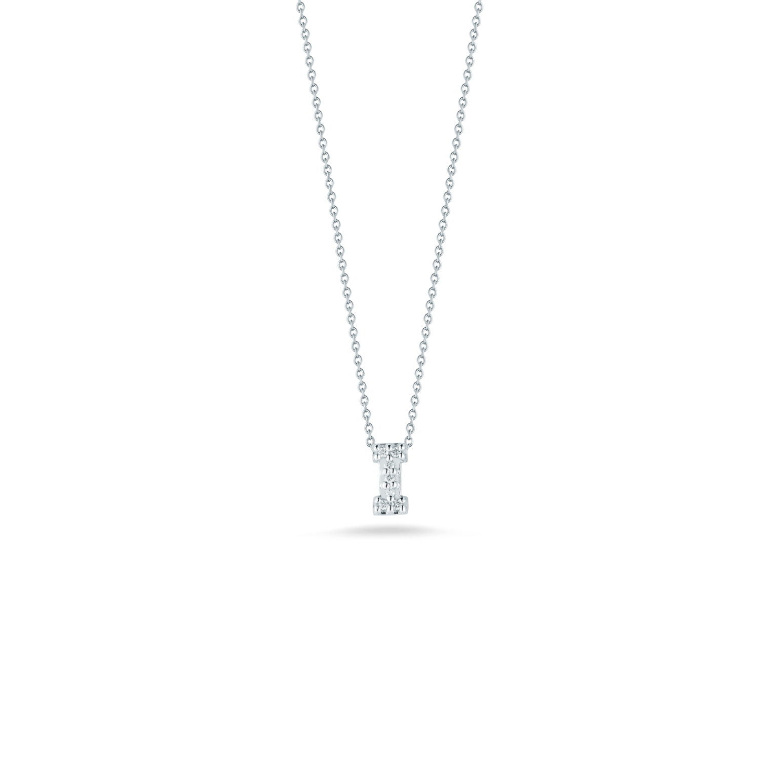 Tiny Treasures Diamond Love Letter "I" Necklace