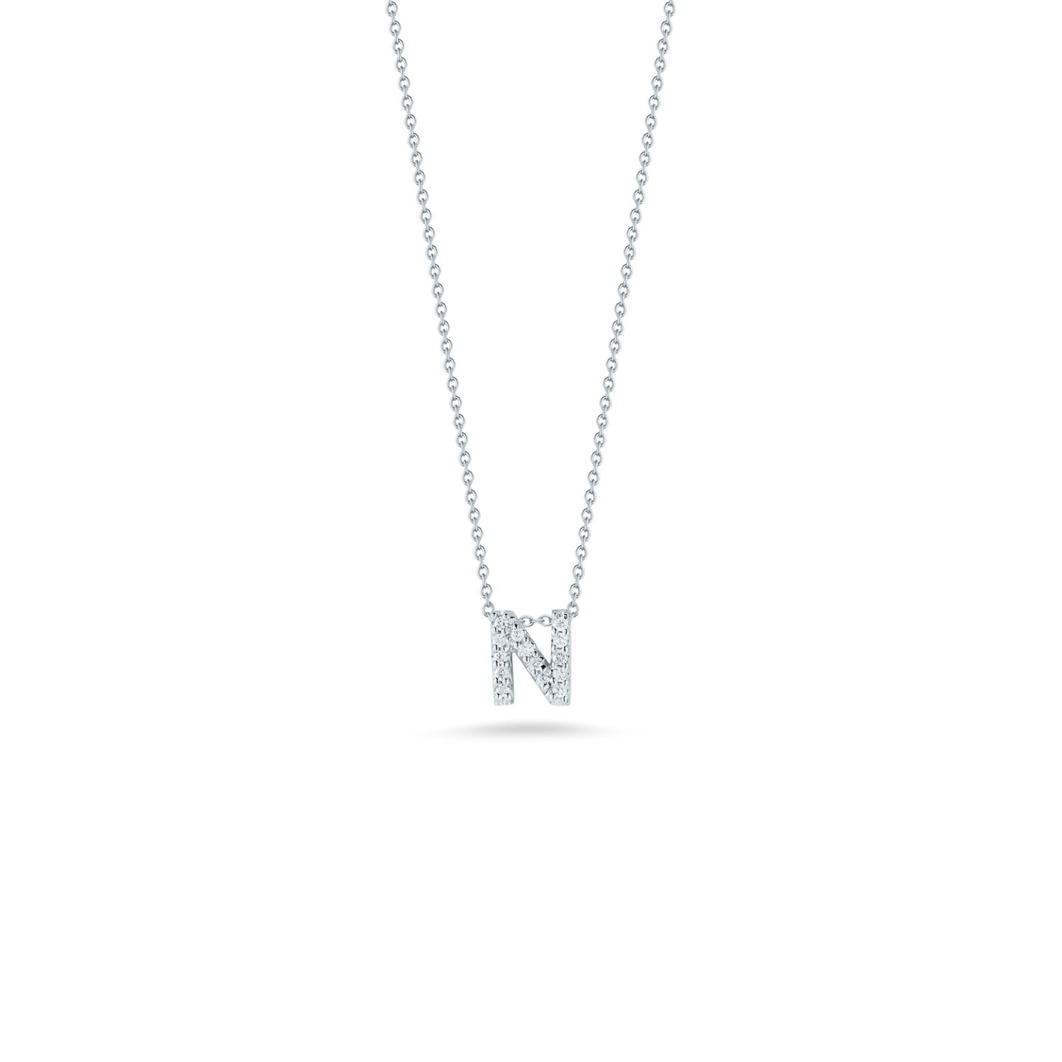 Tiny Treasures Diamond Love Letter "N" Necklace