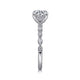 Lanna White Gold Round Diamond Engagement Ring Setting