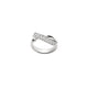 White Gold INSIDE/OUT Elongated Diamond Flip Ring