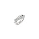 White Gold INSIDE/OUT Elongated Diamond Flip Ring