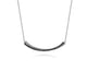 Sterling Silver Black Spinel Bujukan Bar Necklace