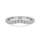 Curved Diamond Wedding Band