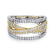 Criss Cross Multi Row Ring