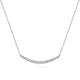 Curved Diamond Bar Necklace