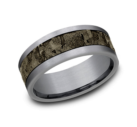 Tantalum & Bronze Wedding Band