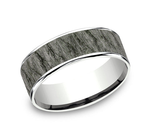 Lava Rock Wedding Band