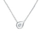 Lu White Gold Diamond Droplet Pendant, 0.30 ctw
