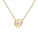 Lu Yellow Gold Diamond Droplet Pendant, 0.50 ctw