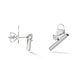 Barre Floating Single Diamond Pave Climber Earrings