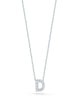Tiny Treasures Diamond Love Letter "D" Necklace