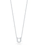 Tiny Treasures Diamond Love Letter "U" Necklace