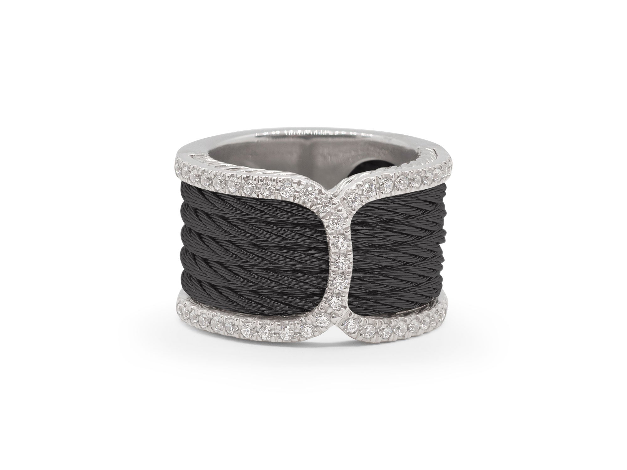 Black Cable Ambit Diamond Ring