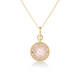 Venetian Medallions Medium Diamond And Pink Opal Necklace
