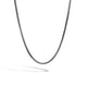 Dark Silver Box Chain Necklace