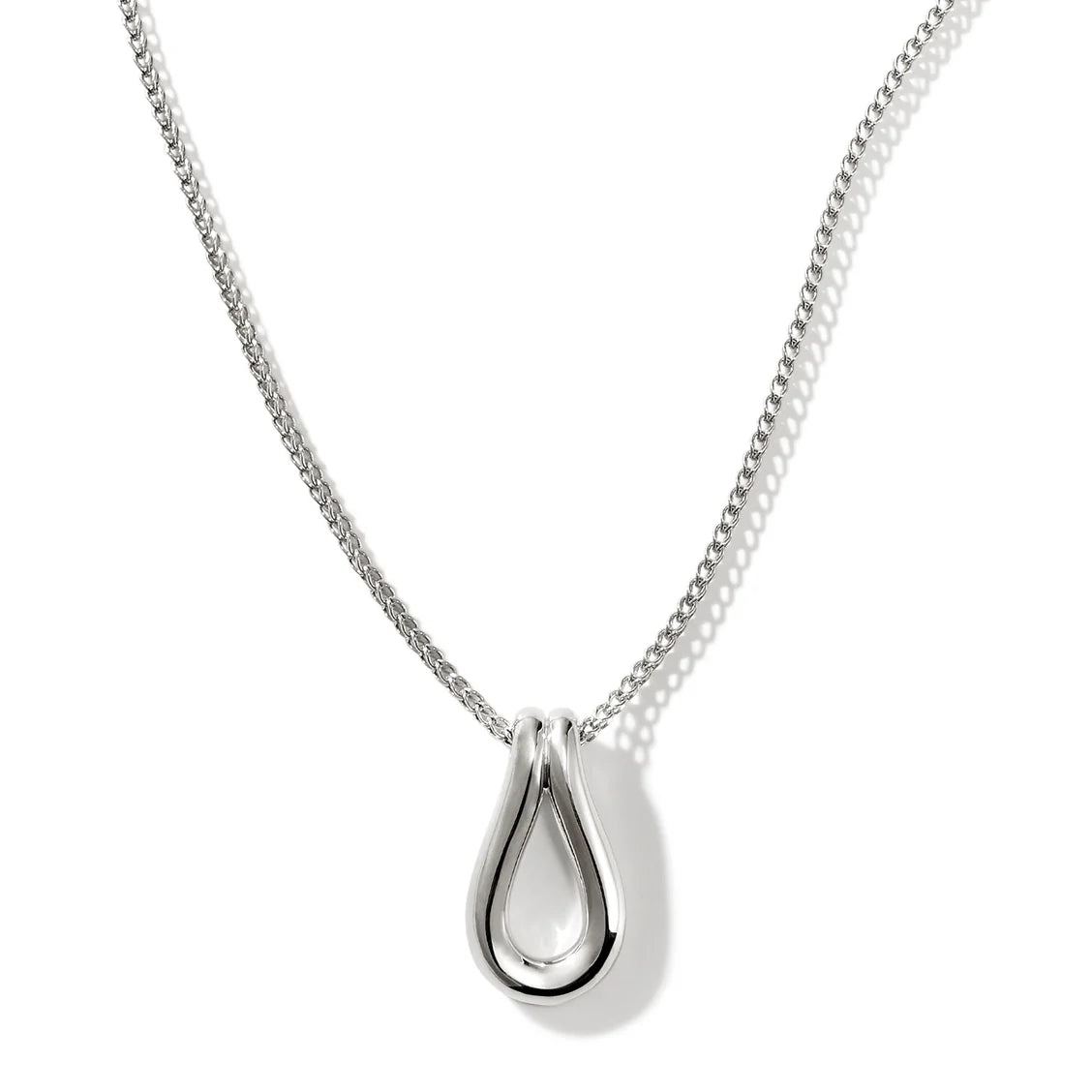Sterling Silver Surf Pendant Necklace