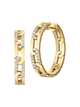 Navarra Extra Large Diamond Hoop Earrings