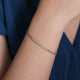 White Gold Bujukan Bead Diamond Bangle