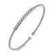Bujukan White Gold Bead Diamond Bangle