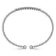Bujukan White Gold Bead Diamond Bangle