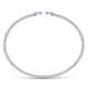 White Gold Bujukan Split Cuff Bracelet with Pave Diamond Hearts