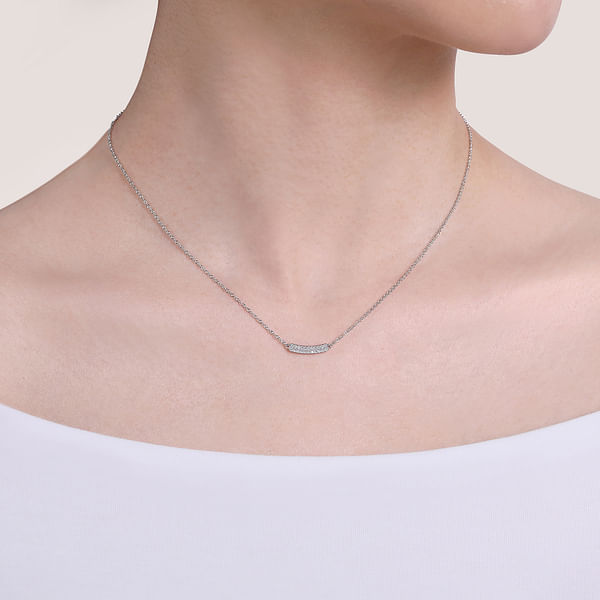 Diamond Bar Necklace