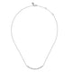 Curved Station Diamond Bar Necklace