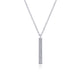 Diamond Bar Drop Necklace