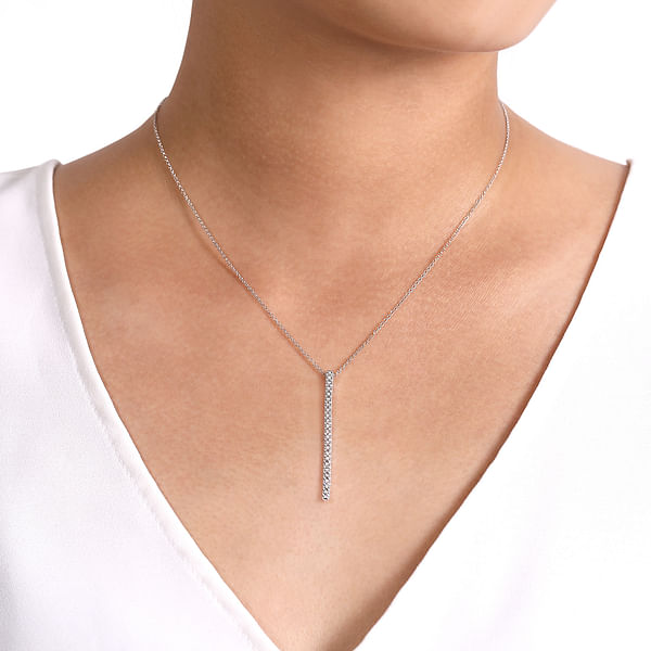 Diamond Bar Necklace