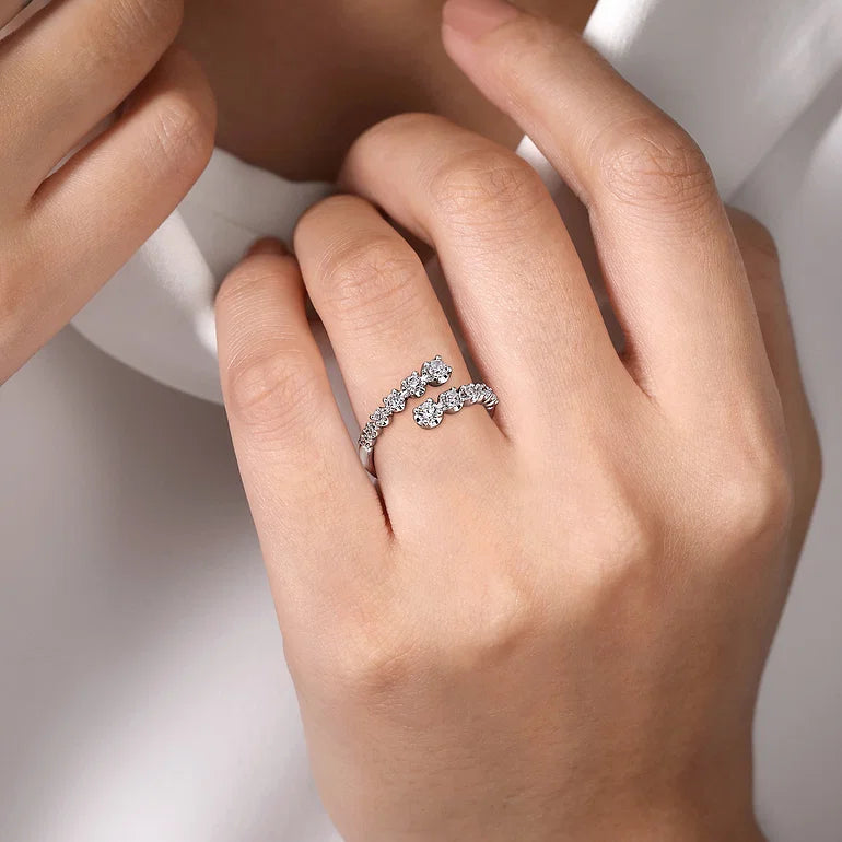 Diamond Bypass Ring