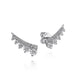 White Gold Diamond Ear Climber Earrings