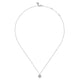 White Gold Diamond Floral Pendant Necklace