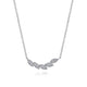 Diamond Leaf Bar Necklace