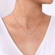 Diamond Leaf Bar Necklace