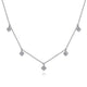 Diamond Clover Drop Necklace