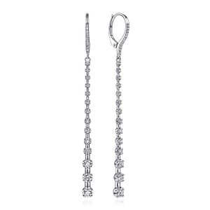 Graduating Diamond Bar Earrings