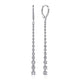 Graduating Diamond Bar Earrings