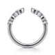 White Gold Marquise and Round Open Diamond Anniversary Band