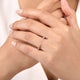 White Gold Marquise and Round Open Diamond Anniversary Band