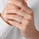 White Gold Open Diamond Anniversary Band