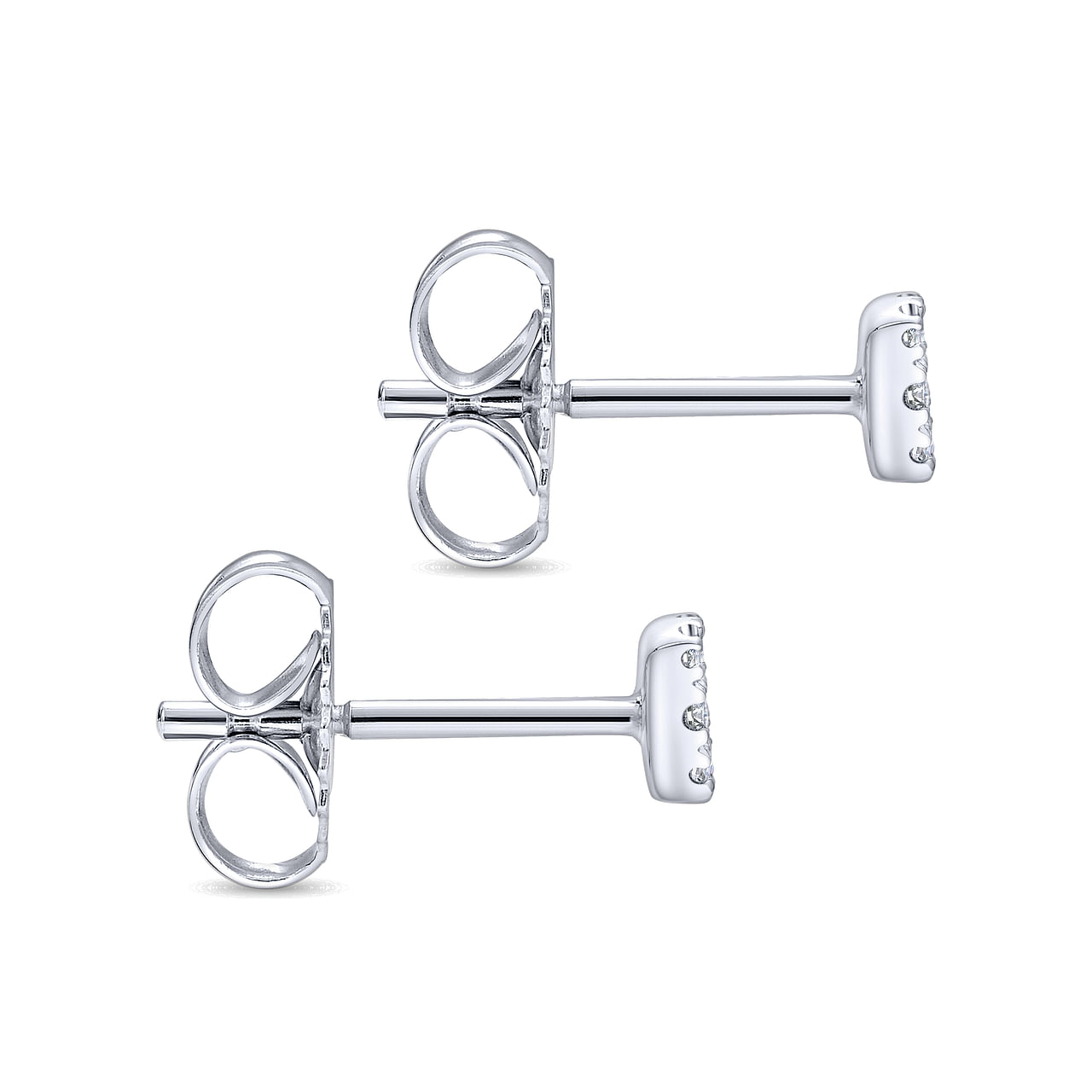 Diamond Cluster Stud Earrings