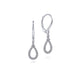 Pear Shaped Diamond Drop Earrings