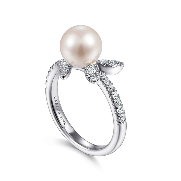 Pearl Leaf Ring